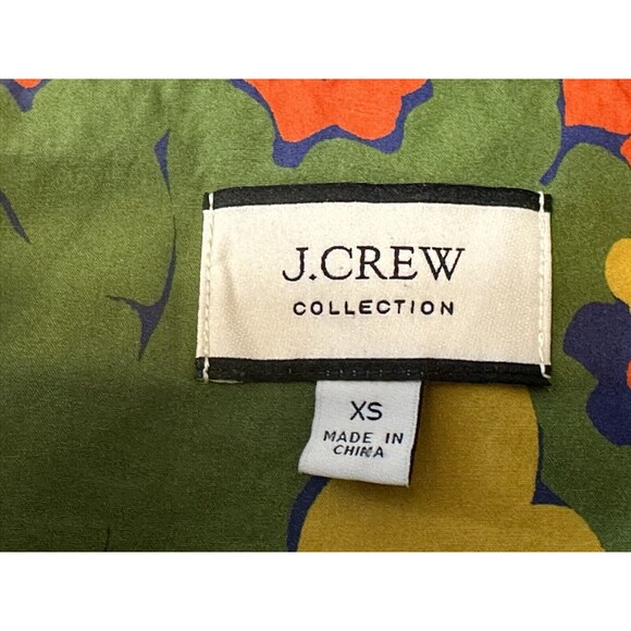 J Crew Size XS Rufflefit Fit Boy Shirt In Ratti® Meltin Floral Boho Art To Wear - Picture 10 of 12